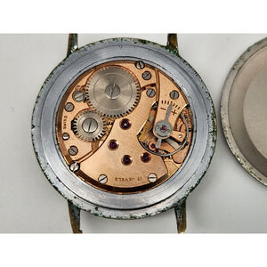 Vintage Winsor Fond Acier Inoxydable Wrist Watch Swiss Movement 36mm For Parts